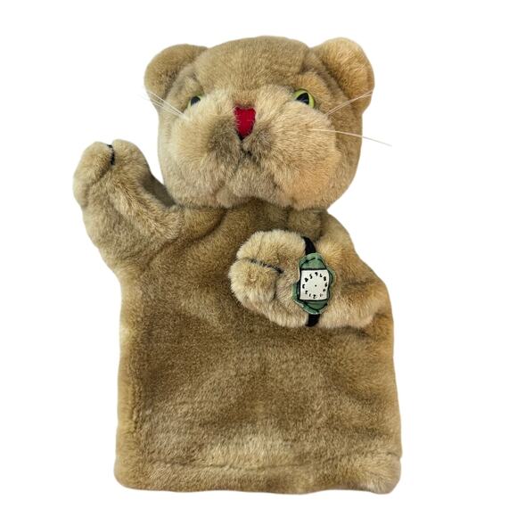 Vintage 80s Daniel Tiger Puppet Mr. Rogers neighborhood Plush Toy Doll Brown - Picture 1 of 10